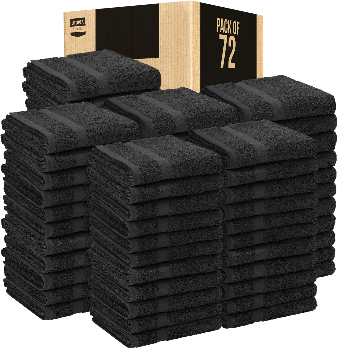 Bulk 72-Pack Professional Salon Spa & Wellness Towels, 16" x 27", White