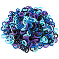 400 PCS Baby Hair Ties – No Damage Elastic Ponytail Holders, Soft Seamless Multicolor Hair Bands for Toddlers and Girls, Baby Hair Accessories (Mixed blue)