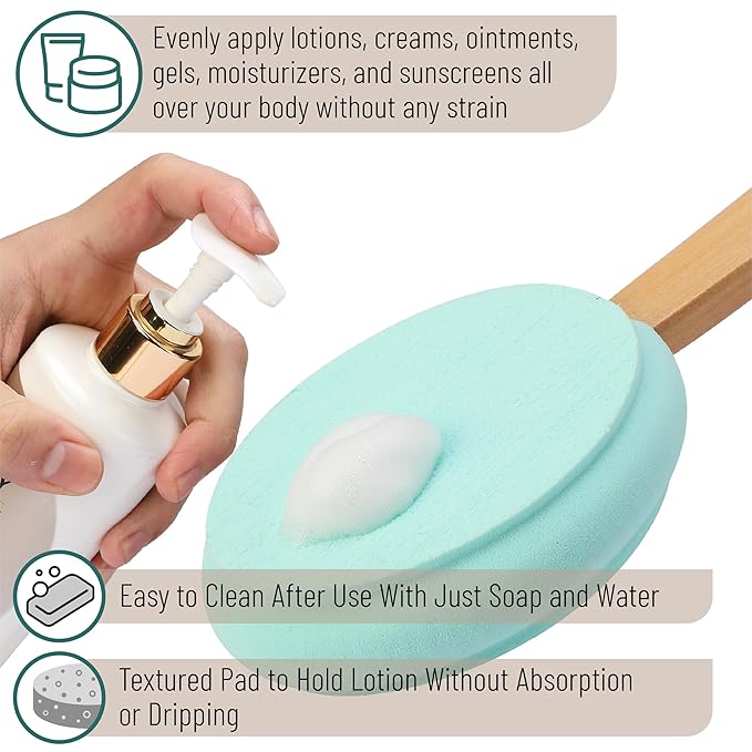 Slick- Lotion Applicator, 17 Inch, Long Handle Back Lotion Applicator