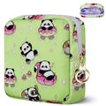 Likesing Tampon Holder for Purse, Canvas Period Bag Pouch-Swimming Panda