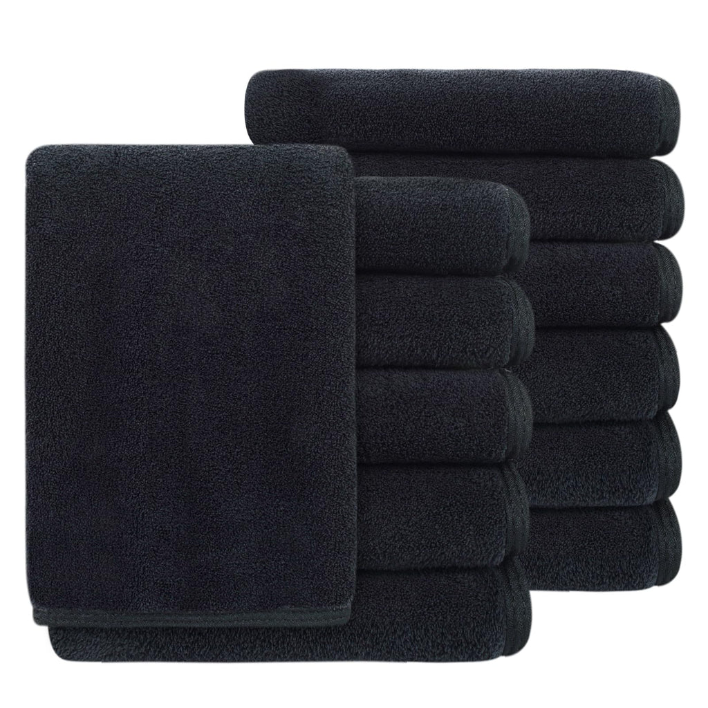 Microfiber Facial Cloths Fast Drying Washcloth 8x8inch Stripes 6 pack
