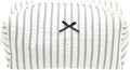 PAZIMIIK Cozy Makeup Bag for Women,Zipper Cosmetic Pouch,Stripe Black