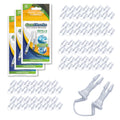 GumChucks Refill Tips - Floss Picks for Braces & Tight Teeth – Reusable Dual Handle Flosser – No Hands in Mouth - Easy for Kids, Adults & Seniors (90 Tips)