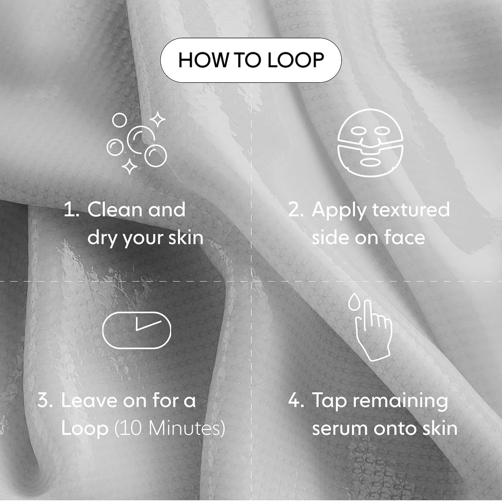 LOOPS Dream Sleep - Nighttime Korean Hydrogel Face Masks, 5pc