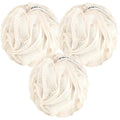 MainBasics Shower Loofah Sponge Pouf, Set of 3, Seaweed Infused