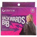 Colortrak Backwards Bib, Disposable Waterproof Cape, 24" x 38", 25 Count