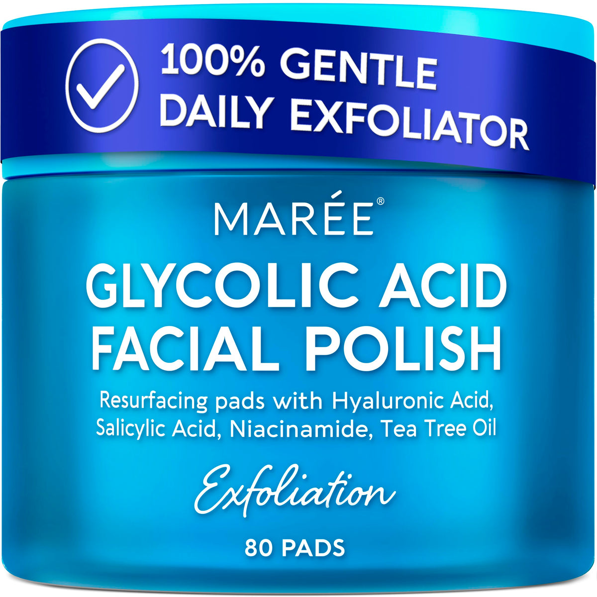 MAREE Glycolic Acid Toner Pads - Face Pads for Exfoliating M PACK 80 Ct