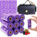 Sanitary Napkin Disposal Bags with Dispenser Feminine Hygiene Disposal Bags for Tampons Trash Bag, Personal Care Sanitary Bag for Women Privacy Handling (Purple)