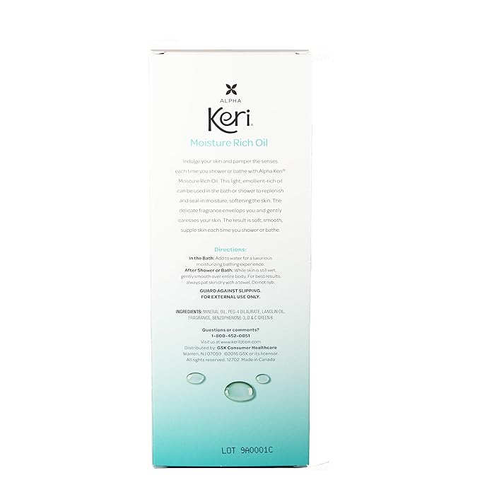Keri Moisturizing Shower and Bath Oil, 16 Fl Oz