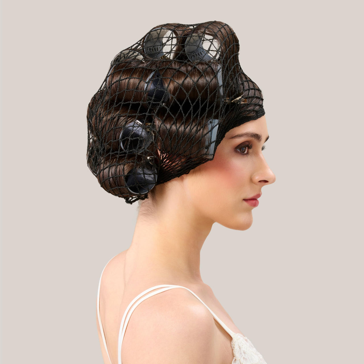 Diane 2" Large Smooth Hair Rollers for Volume & Blowouts 12-Pack, Grey