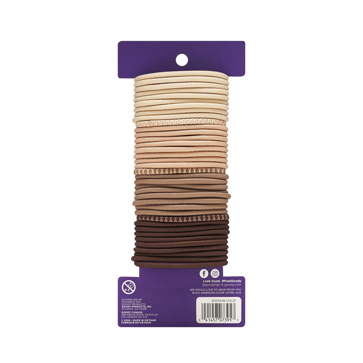 Goody Ouchless Hair Elastics – No Pull, No Breakage, Tangle-Free Hold for Thick, Curly, Coily & Textured Hair – 37 Count, Blonde, Long-Lasting Ponytail Holders for Women & Men