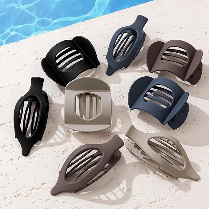 Sunolga Magnetic Hair Clips, Decorative Strong Hold No-Slip Claw Clips, DIY Cute Magnetic Seamless Hairstyling Accessories for Easy Half-Up Hairstyles, Lightweight Hairclips Suit All Hair Types