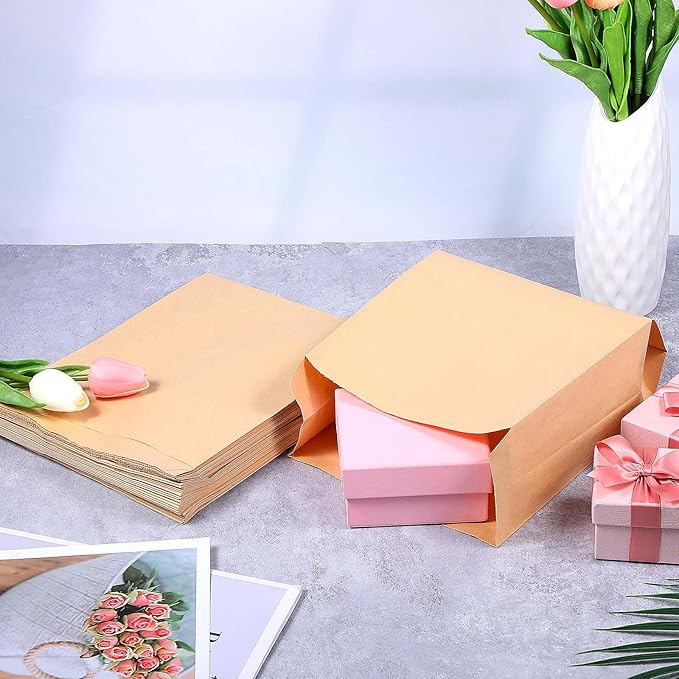 300 Pcs Waxed Kraft Feminine Hygiene Liner Bag, Business Restroom Bathroom Personal Dispensers 7.5 x 10" Waste Receptacle Paper Liners, Sanitary Napkin Disposal Bags, Kraft Bag