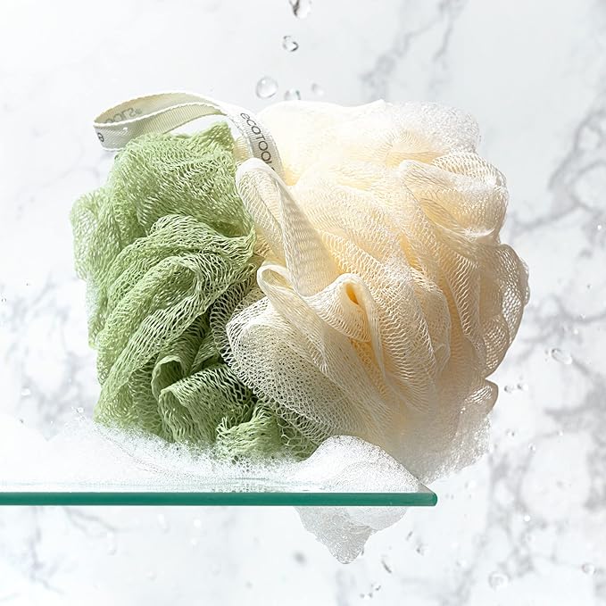 EcoTools Green 2-in-1 EcoPouf Shower Loofah, 1 Count