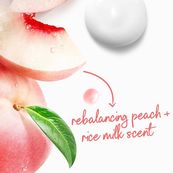 Dove 24hr Lotion Body Wash Rebalance White Peach & Rice Milk, 30.6 oz | Moisturizing body wash with MicroMoisture and a calming peach scent