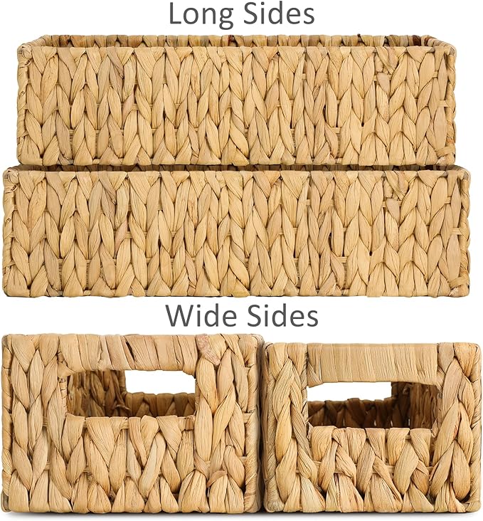 Toilet Paper Holder Bathroom Storage Wicker Basket Farmhouse Decor Small