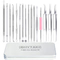 Blackhead Remover Tools, 16 PCS Pimple Popper Tool Kit, Acne Blackhead Tools for Blemish, 410 Premium Professional Stainless Acne Pimple Extractor Tool with Metal Box