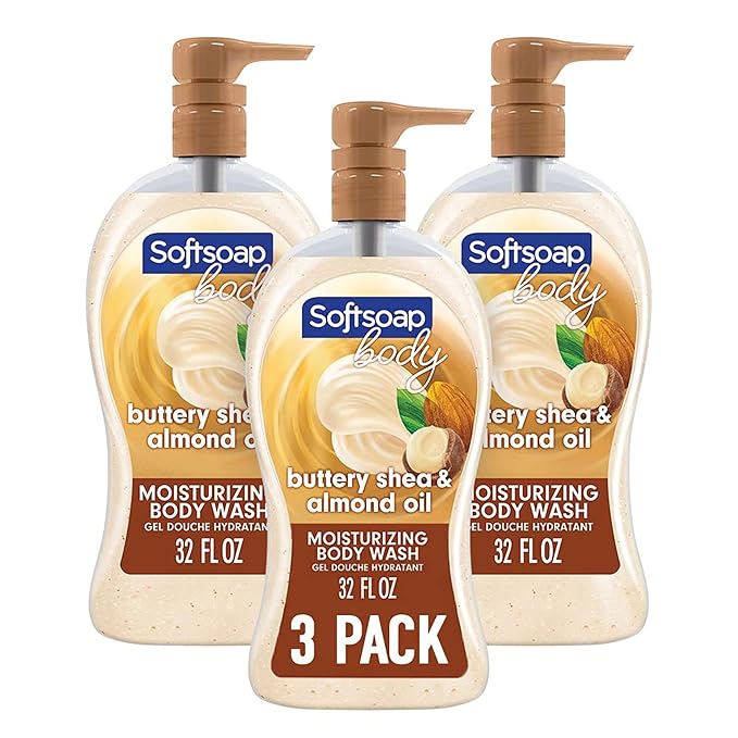 Softsoap Moisturizing Body Wash Pump, Shea and Almond Oil - 32 Fluid Ounce Pump