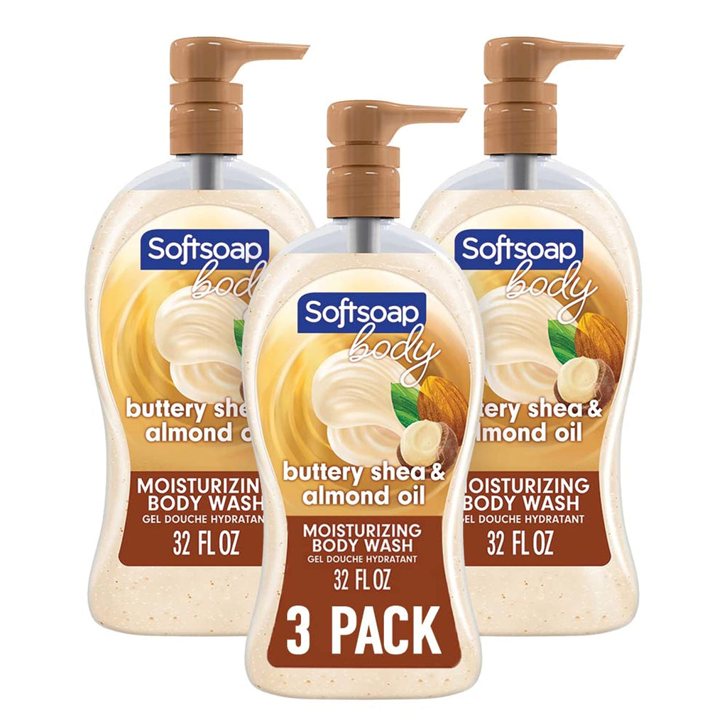 Softsoap Moisturizing Body Wash Pump, Shea and Almond Oil - 32 Fluid Ounce Pump