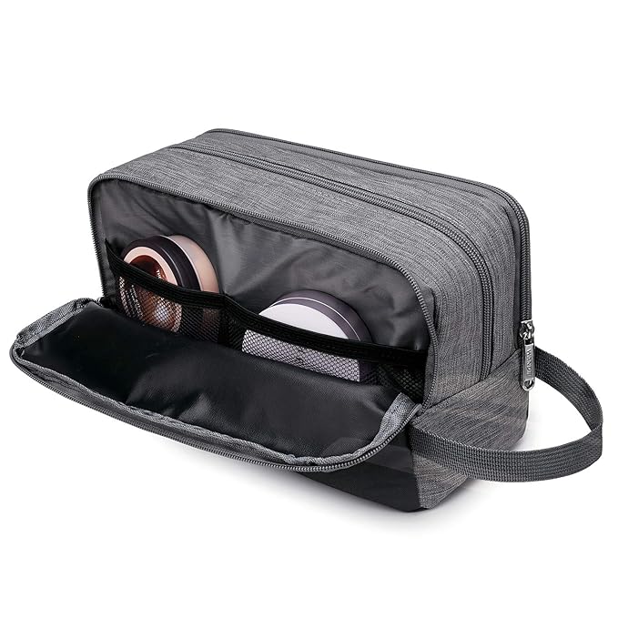 WANDF Travel Toiletry Bag for Men, Small Dopp Kit for Toiletries