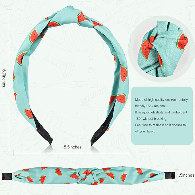 DiyJibb Headbands for Women Girls - 6PCS Stylish Top Knotted Headbands - Knotted Headband for Women - Head Bands Wide Hairband Hair Accessories