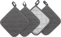 GQZLUCK Cotton Pot Holders, Hot Pads for Kitchen,Set of 4, Grey
