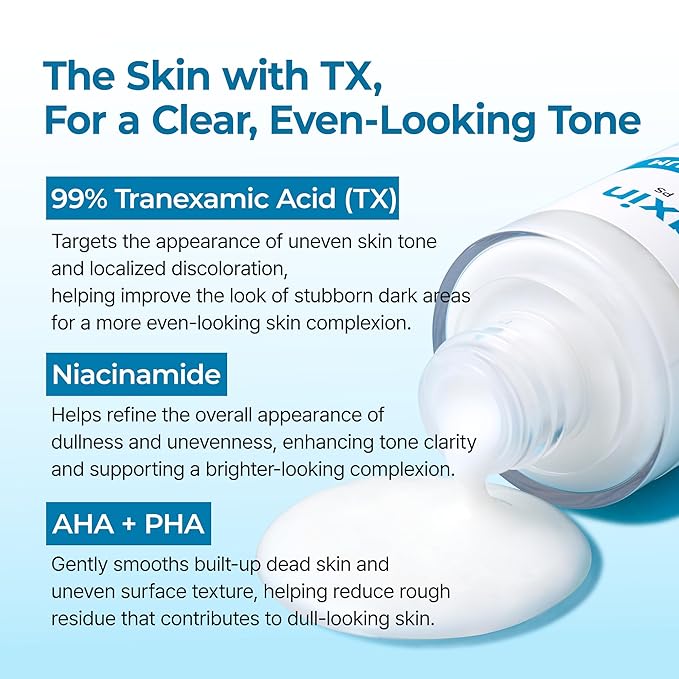 Dr.Melaxin Peel Shot Exfoliating TX Serum 80ml – 99% Pure Tranexamic Acid & Niacinamide + AHA PHA Brightening Exfoliating for Uneven Skin Tone, Dark Spots & Dullness | Smooth | Korean Skincare