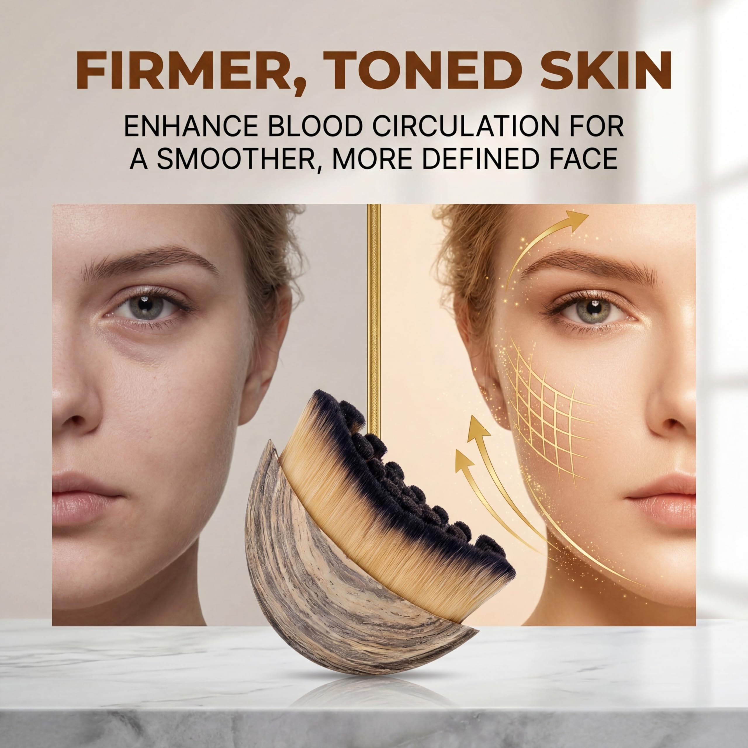 2026 Lymphatic Contour Face Brush, Professional Lymphatic Drainage Massager, Facial Lymphatic Drainage Brush for Anti-Puffiness, Face Lifting & Sculpting, Boost Skincare Absorption