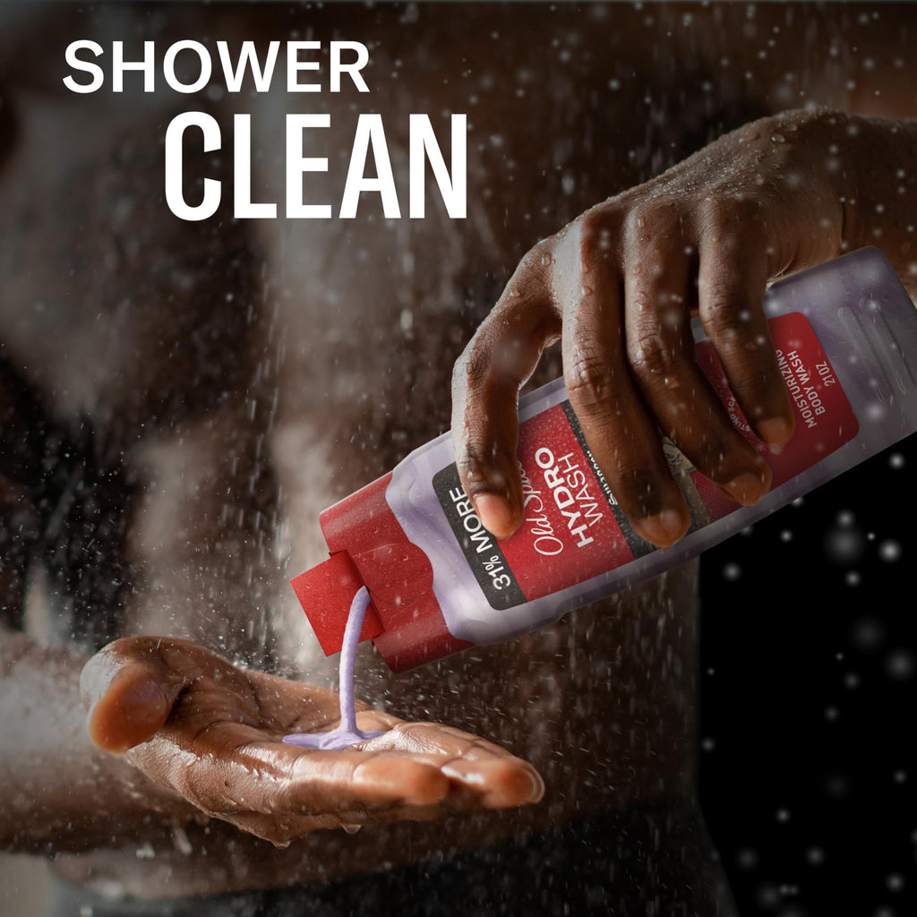 Old Spice Moisturizing Body Wash for Men, Hydro Wash, 2-in-1 Long Lasting Scent & Deep Hydration, 24/7 Shower Fresh, Swagger Scent, 21 oz (Pack of 2)
