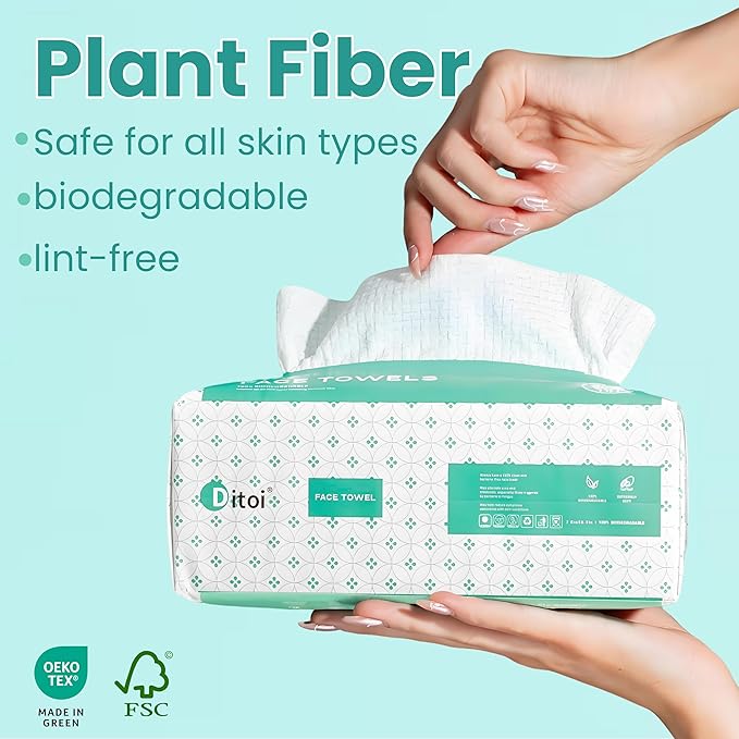 Ditoi Face Towels,Ultra Soft Disposable Face cloths-Travel Essentials