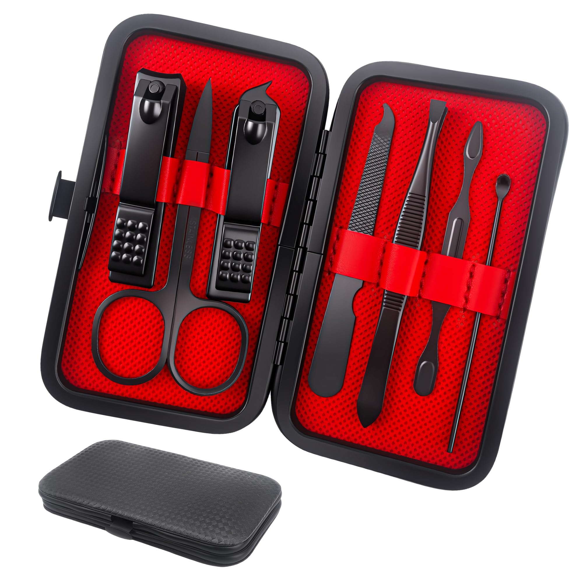 Manicure Set Stocking Stuffers for Men, Easter Basket Stuffers for Teens, Manicure Kit Nail Clippers Kit Grooming Kit Pedicure Care Tool Fathers Day Men Dad Birthday Gifts for Teen Boys Father