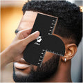 2Pcs Barber Accessories for Hairline Shaping, Enhancement Card for Barbers Reusable Color Spray Edge Line Up Tool for Barber Accessories with Measurement Indicators, Hairline Enhancement Spray for Men