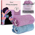 CORATED African Net Sponge Authentic, Shower Loofah Exfoliating Bath Sponge