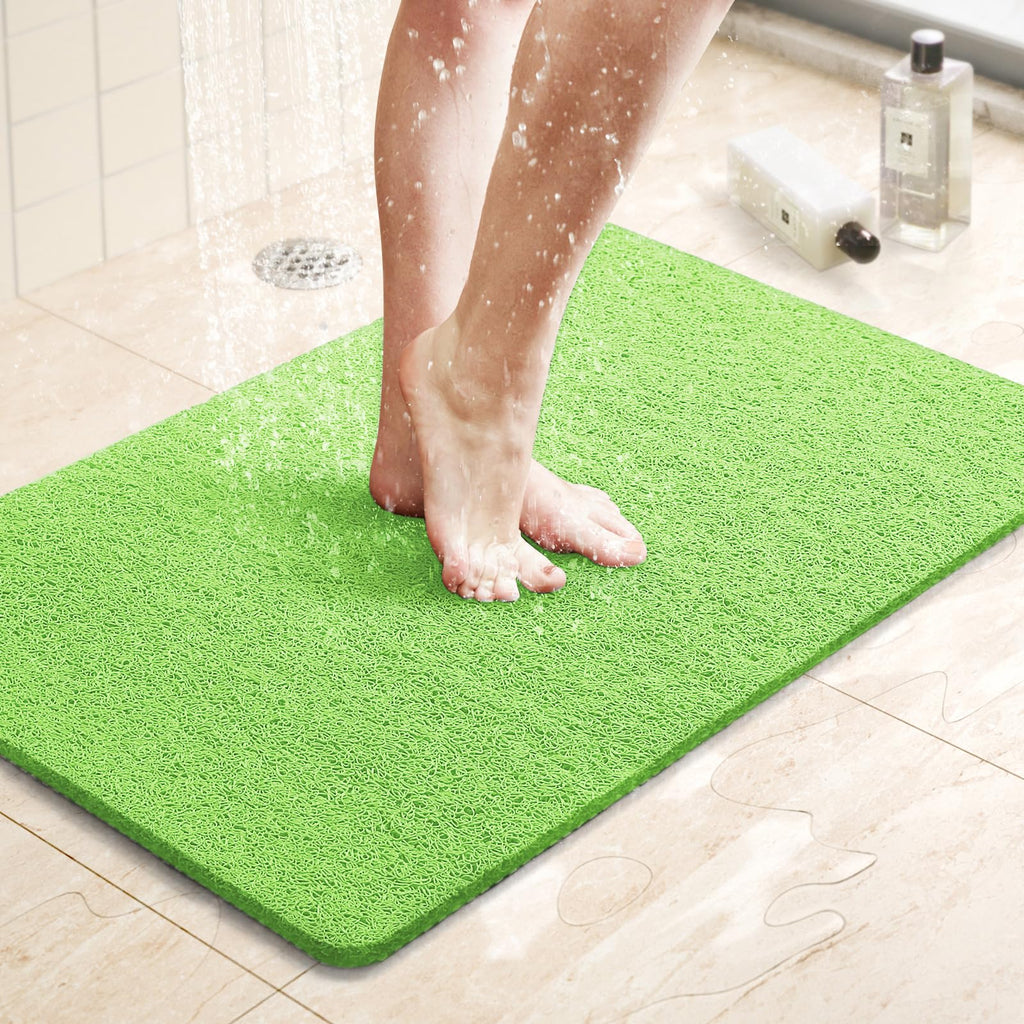 LuxStep Shower Mat Bathtub Mat Non-Slip Bath Mat with Drain, Quick Drying