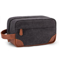 Vorspack Travel Toiletry Bag - Hanging Toiletry Bag for Men Water Resistant Canvas Shaving Bag with Large Capacity for Travel - Dark Grey