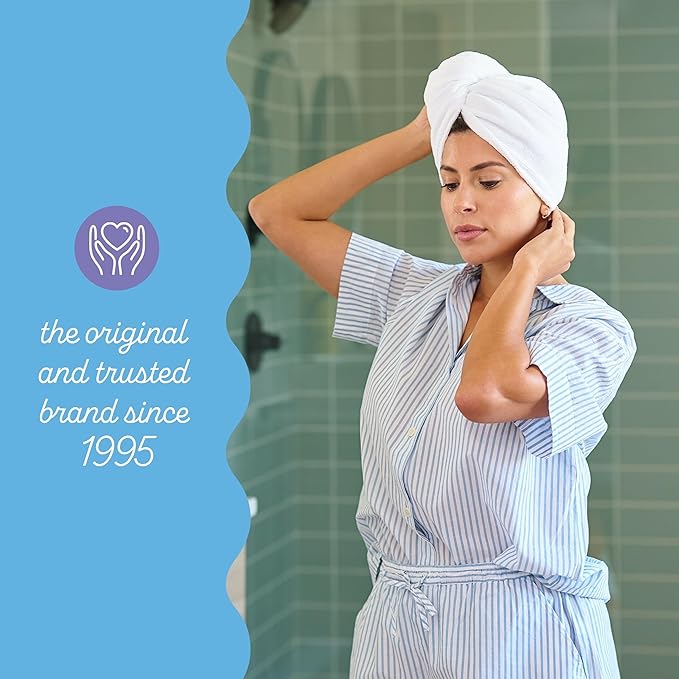 Turbie Twist Microfiber Hair Towel Wrap & Stylin' Shower Cap for Beauty, Travel, Gifting - Luxury Shower Cap & Hair Turban - Beauty Essentials for Personal Care - Tan & Leopard Print
