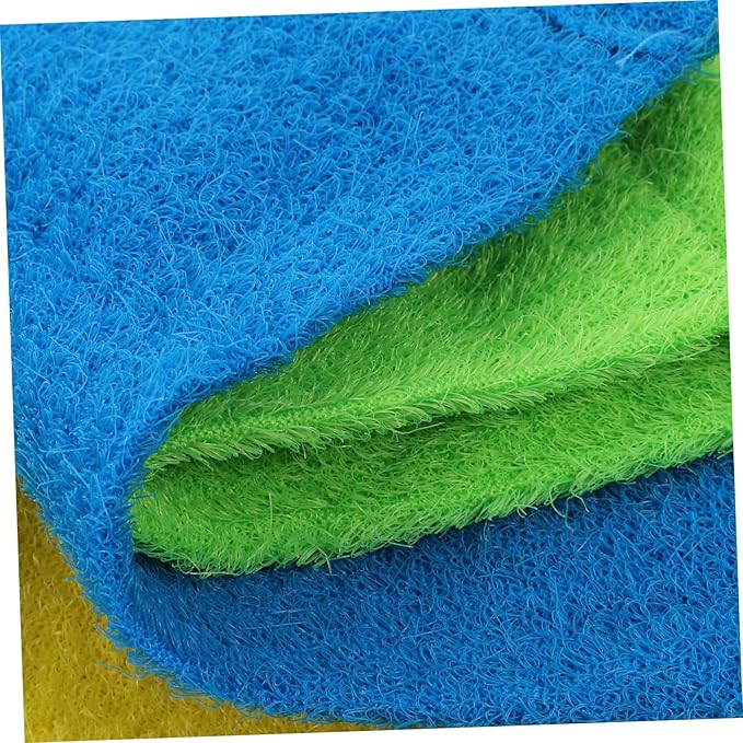 Healifty Double Sided Exfoliating Bath Scrubber for Men and Women Strong Natural Massage Back Scrubber Strap Deep Cleansing Back Belt for Smoother Skin and Improved Circulation Random Color