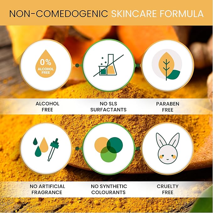 AMVital Turmeric Body Scrub, Face & Body Exfoliating Scrub, 7.8 oz