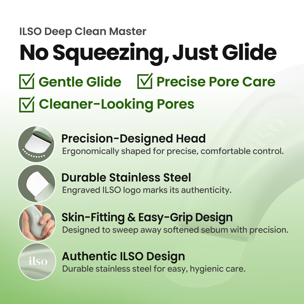 ILSO Deep Clean Master, Sebaceous Filament Care Tool for Pore Routine