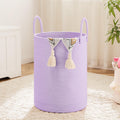 Artfeel Laundry Basket,Woven Cotton Rope Laundry Hamper,40L for Decorative Storage of Dirty Clothes,Toys and Blankets in Bathroom,Baby Room and Living Room