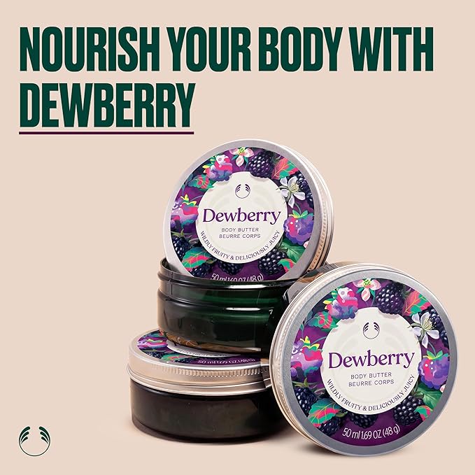 The Body Shop Dewberry Body Butter | 96Hr Nouishing Moisture, 1.69 Oz