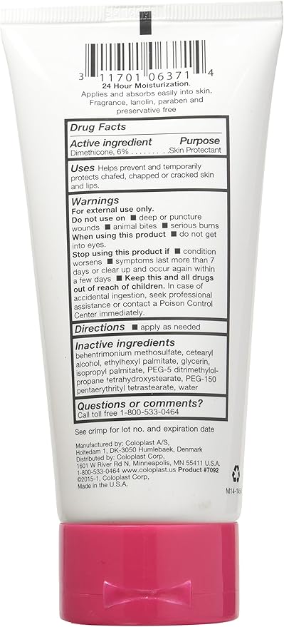 Coloplast Sween 24 Unscented Cream: 5 oz Moisturizing Body Lotion for All Skin Types - Paraben & Alcohol Free