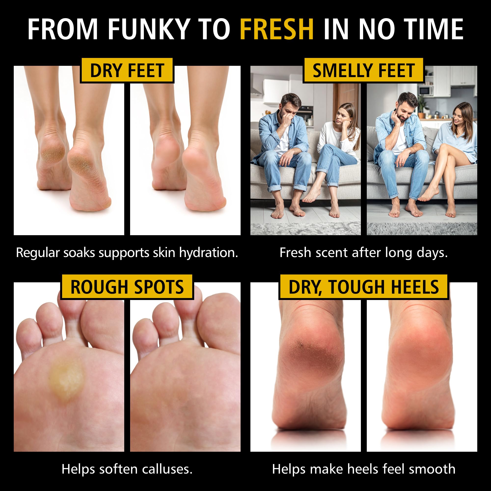 Heavy Duty Tea Tree Oil Foot Soak Epsom Salt for Soaking for Odor &Footbath