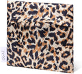DGAZ Sanitary Napkin Storage Bag, Period Bag for Teen Aged Girls, Portable Period Bag for Panty Liners/Menstrual Cup/Small Tampons，Mini Makeup Bag for Purse(Leopard A)