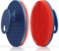 INNERNEED Magnetic Silicone Body Scrubber, Hygienic Shower Brush, Red