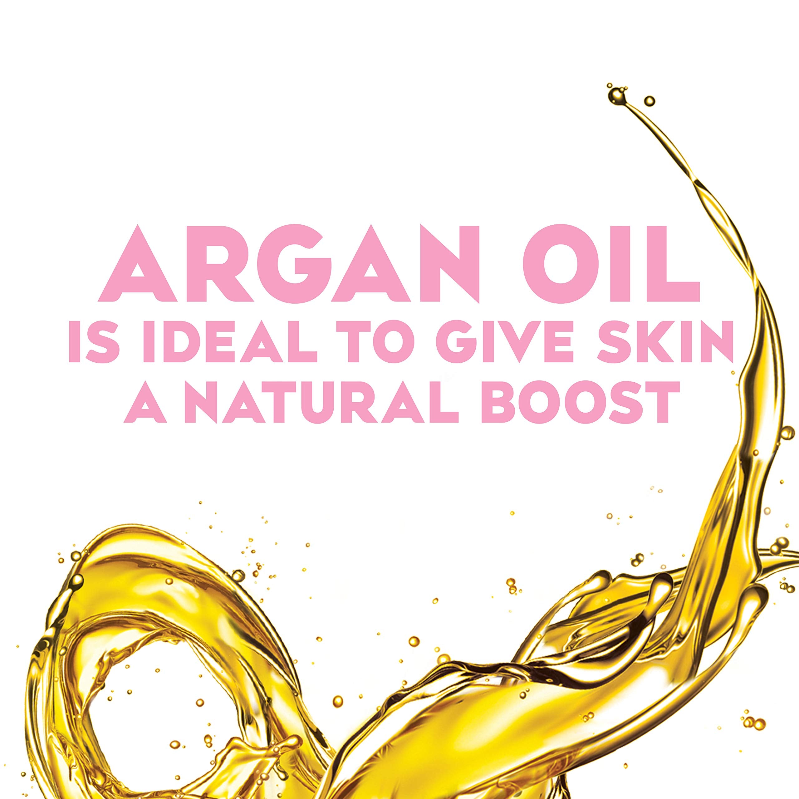 OGX Radiant Glow + Argan Oil of Morocco Extra Hydrating Body Wash for Dry Skin, Moisturizing Gel Cleanser for Silky Soft Skin, Body Wash for Women, Sulfate-Free Surfactants, 19.5 fl oz