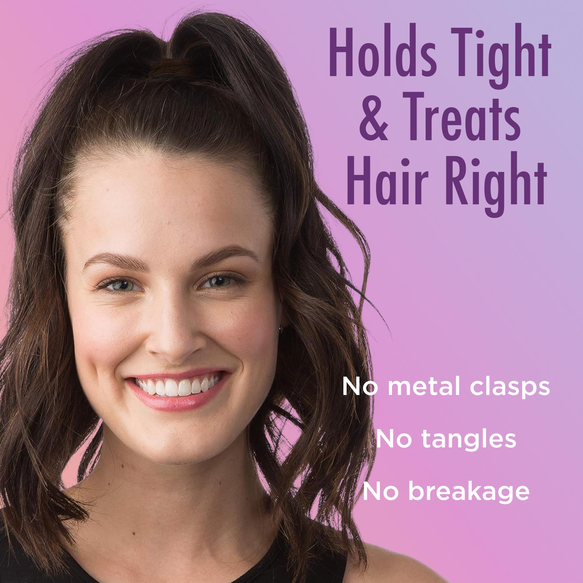 Goody Ouchless Hair Elastics – No Pull, No Breakage, Tangle-Free Hold for Thick, Curly, Coily & Textured Hair – 30 Count, Brown, Long-Lasting Ponytail Holders for Women & Men