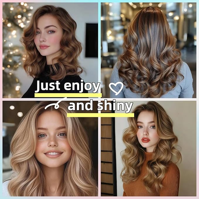 Serenade Sparkling Satin Heatless Hair Curler, Heatless Curling Rod Headband, No Heat Curling Rod Hair Roller for Women and Girls to sleep in, White