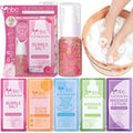 nbc BeautiLab Pedicure Foot Soak Set - Upgraded 6 in 1 Foot Spa, Foot Bath Spa, Pedicure Kit, Foot Soak for Tired & Dry Cracked Feet, Athletes Feet, Bad Odor, Softens Calluses (Rose)