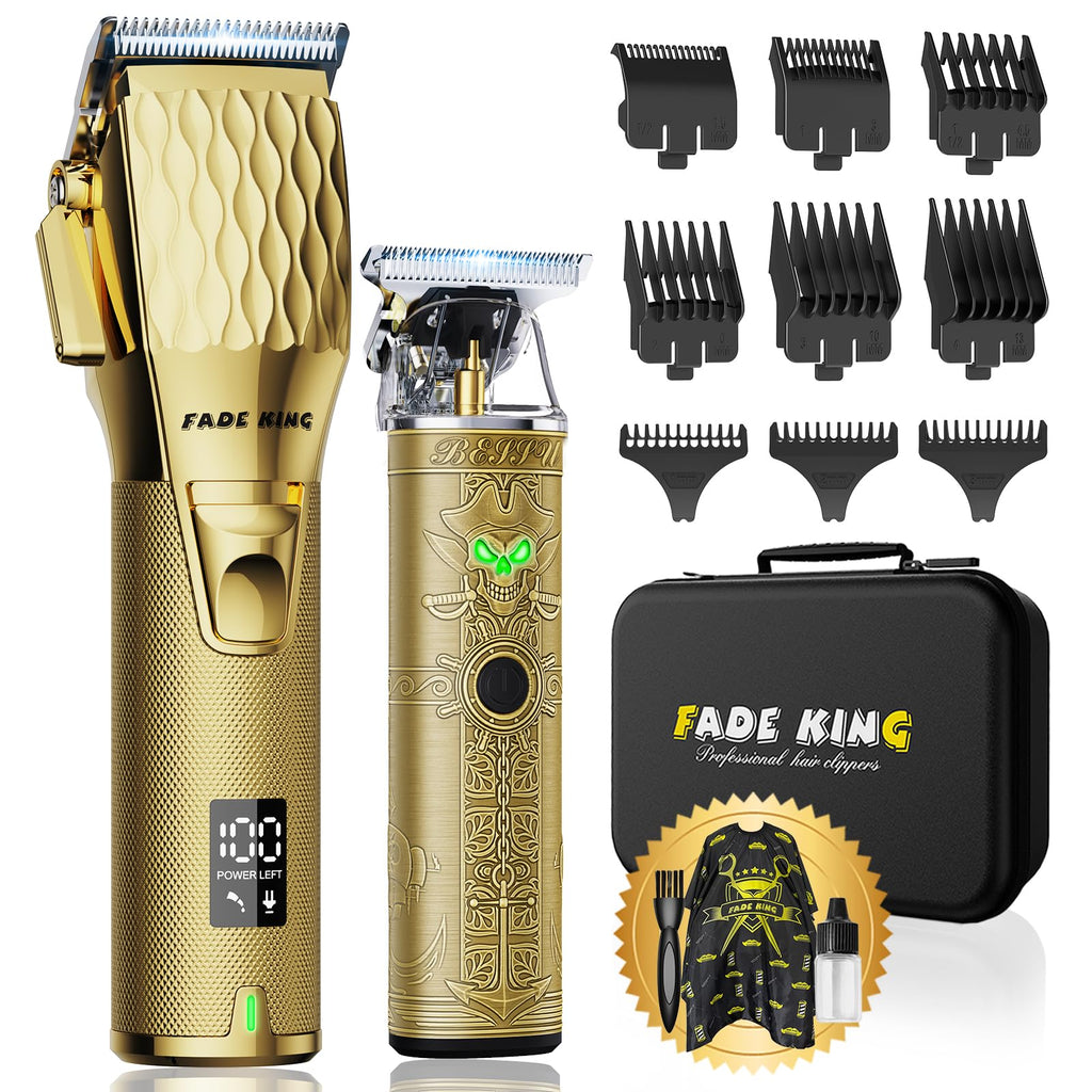 FADEKING Professional Hair Clippers for Men, Cordless Clipper & Trimmer Kit